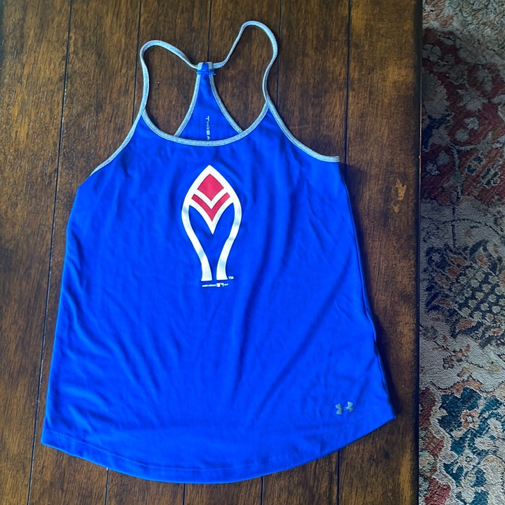 Braves under Armour razorback tank top
